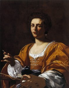 Artemisia Gentileschi的肖像，1623-1626年。