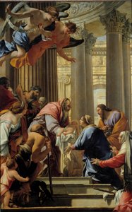 Simon Vouet (1590-1649) 17 世纪太阳神殿绘画中的展示。 3,93x2,5 m 作者 西蒙·沃特