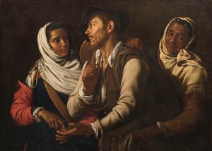 算命先生》，1617年。