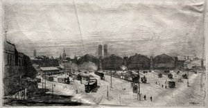 火车站，1883年。