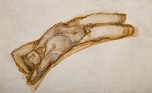 财富之轮 - 男性裸体 - 奴隶的裸体研究，1882年。