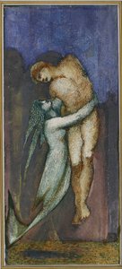 美人鱼和淹死的水手，来自四十八幅画的专辑，约1853-1898年
