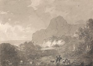 意大利海岸的景色 作者 George Howland Beaumont 爵士第七世男爵