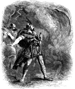 麦克白和班柯遇到三个女巫，1858年