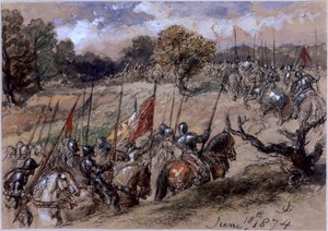 游行中》，1874年 作者 约翰·吉尔伯特爵士
