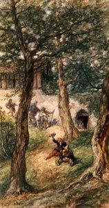 绿林树下》，1886年