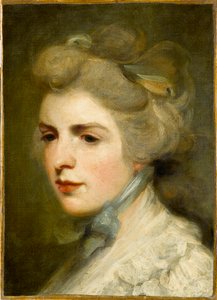 女演员弗朗西斯-肯布尔的肖像，1759-1822年，1784年。
