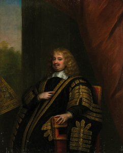 克拉伦登第一伯爵爱德华-海德爵士的肖像，1609-1674。