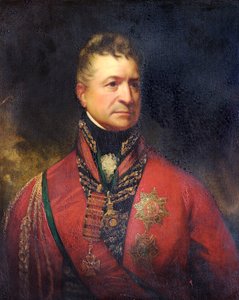 托马斯-皮克顿爵士中将的画像，英国士兵，约1815年。  
