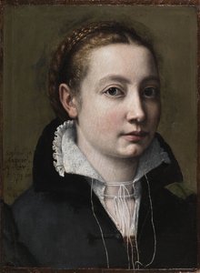 自画像》，1558年。