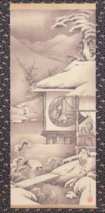 林布（林和靖）约 1775 年（纸本水墨） 作者 曾我翔博