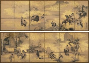 酒杯中的八仙 作者 曾我翔博