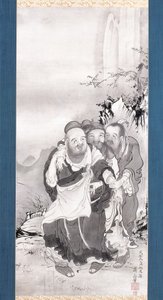 虎啸三声》（纸本水墨画） 作者 曾我翔博