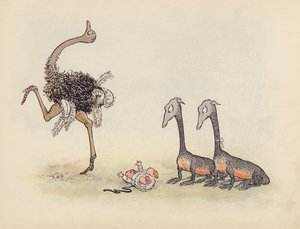 S Rosamond Praeger 为《小双龙》绘制的插图（彩色石版画） 作者 索菲亚·罗莎蒙德·普拉格