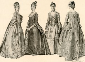 乔治二世（1732-1760年）的服装，1903年和1937年。