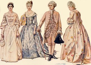 乔治二世（1750-1760年），1903年和1937年的服装。