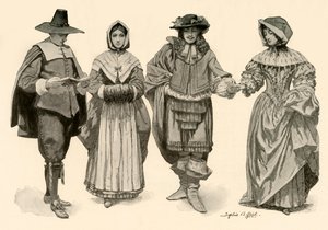 1620-1670年，1903年和1937年的服装。