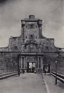 加的斯：Puerta de Tierra（黑白照片）。