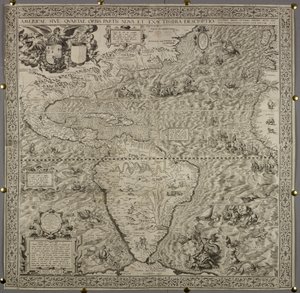 Americae Sive Quartae Orbis Partis Nova Et Exactissima Descriptio》，迭戈-古铁雷斯著 作者 西班牙语学校
