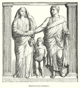 Ancient Roman marriage (litho) 作者 西班牙语学校