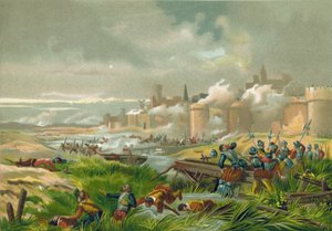 法国圣昆廷战役，1557年 作者 西班牙语学校