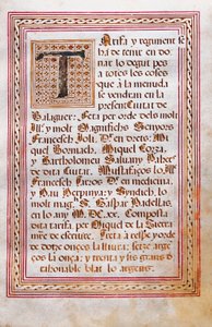 Book of tariffs with the weight and prices of meat, wine, oil, fish and other products in the city of Paheria de Balaguer controlled by the Mostassal 作者 西班牙语学校