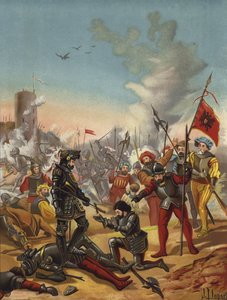 1525年在意大利帕维亚战役中夺取法国国王弗朗西斯一世