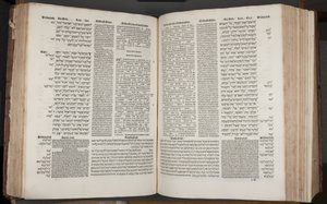 Complutensian Polyglot Bible，由 Arnao Guillen de Brocar 印刷（雕刻） 作者 西班牙语学校