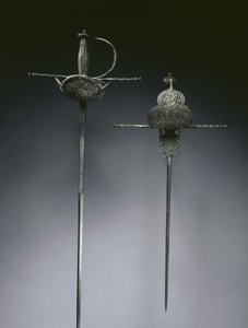 杯柄剑，约1650年（钢）。 作者 西班牙语学校