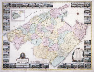 马略卡岛地图，1785年