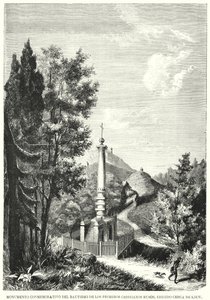 Monument to the Magdeburg Rights, also known as the Baptising of Ruthenia Monument, Kiev, Ukraine (litho) 作者 西班牙语学校