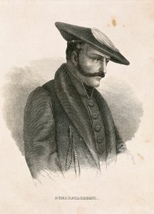 Tomas ZUMALACARREGUI (1788-1835) 的肖像，来自西班牙战役或独立战争和第一次卡洛斯战争的人物（雕刻） 作者 西班牙语学校