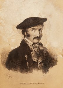 Tomas ZumalaCarregui (1788-1835) 的肖像，来自西班牙战役或独立战争和第一次卡洛斯战争的人物（雕刻） 作者 西班牙语学校