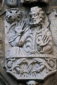 Representation of the prophet Abraham, bas relief of the façade of the goldsmiths (platerias) 作者 西班牙语学校
