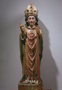 图尔圣马丁，14世纪末至15世纪初（彩绘和镀金木） 作者 西班牙语学校