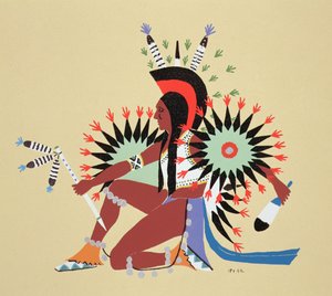 阿萨舞曲（印花图案） 作者 斯宾塞·阿萨