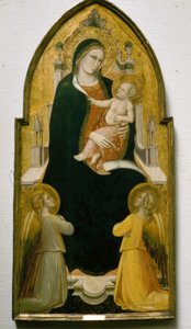 与天使同在的圣母子像 作者 Spinello Aretino