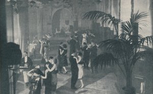 地下欢乐厅的舞蹈，歌曲和晚餐，c1935年