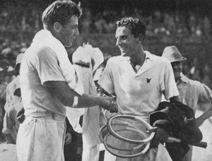 弗雷德·佩里（Fred Perry）和FX希尔兹（FX Shields），1934年