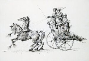 巴鲁什的死亡，c1850-1890年 作者 斯坦尼斯拉斯·勒平