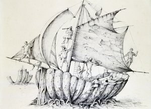 船，c1850-1890 作者 斯坦尼斯拉斯·勒平