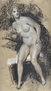 女性裸体画（素描）