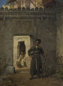 切尔卡西亚人的卫兵，1880年 作者 斯坦尼斯拉夫·赫列博夫斯基