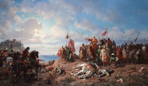 国王弗拉迪斯拉夫三世在瓦尔纳去世，1865-1875年 作者 斯坦尼斯拉夫·赫列博夫斯基