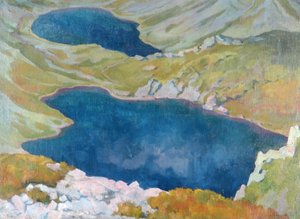 1907年塔特拉山的Hinczow湖