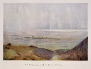 杰里科和死海上空降雨，在巴勒斯坦1906年