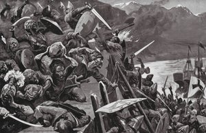 十字军攻打尼西亚（石版画）