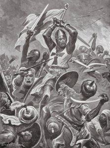 十字军攻打提尔城（石版画）