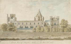 特伦特河畔伯顿修道院：水彩画，1794年