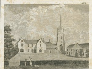 克利夫顿·坎维尔教堂：版画，[[c 1790] 作者 斯蒂宾肖